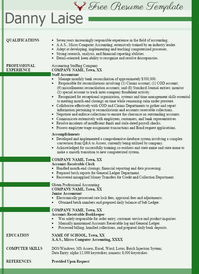 accounting resume examples