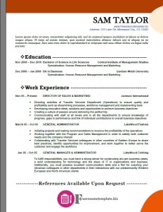 Free Resume Template 55