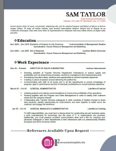 Free Resume Template 59